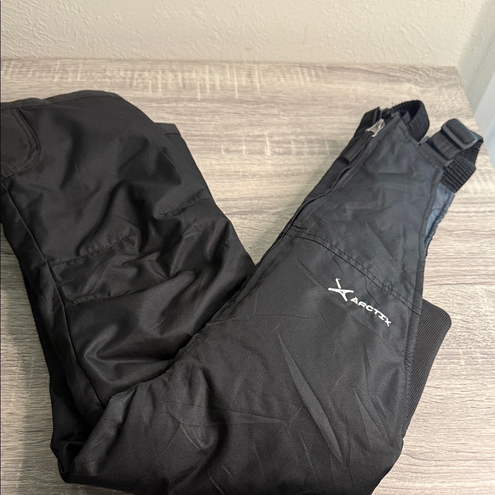 Arctix Black Insulated kids Snow bibs
